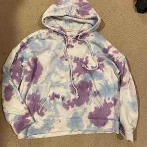 Free People purple tye dye sweatshirt